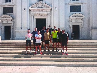Calcio Serie B - Tomei e Patti insieme allo staff in bici a Loreto per sciogliere il voto promozione